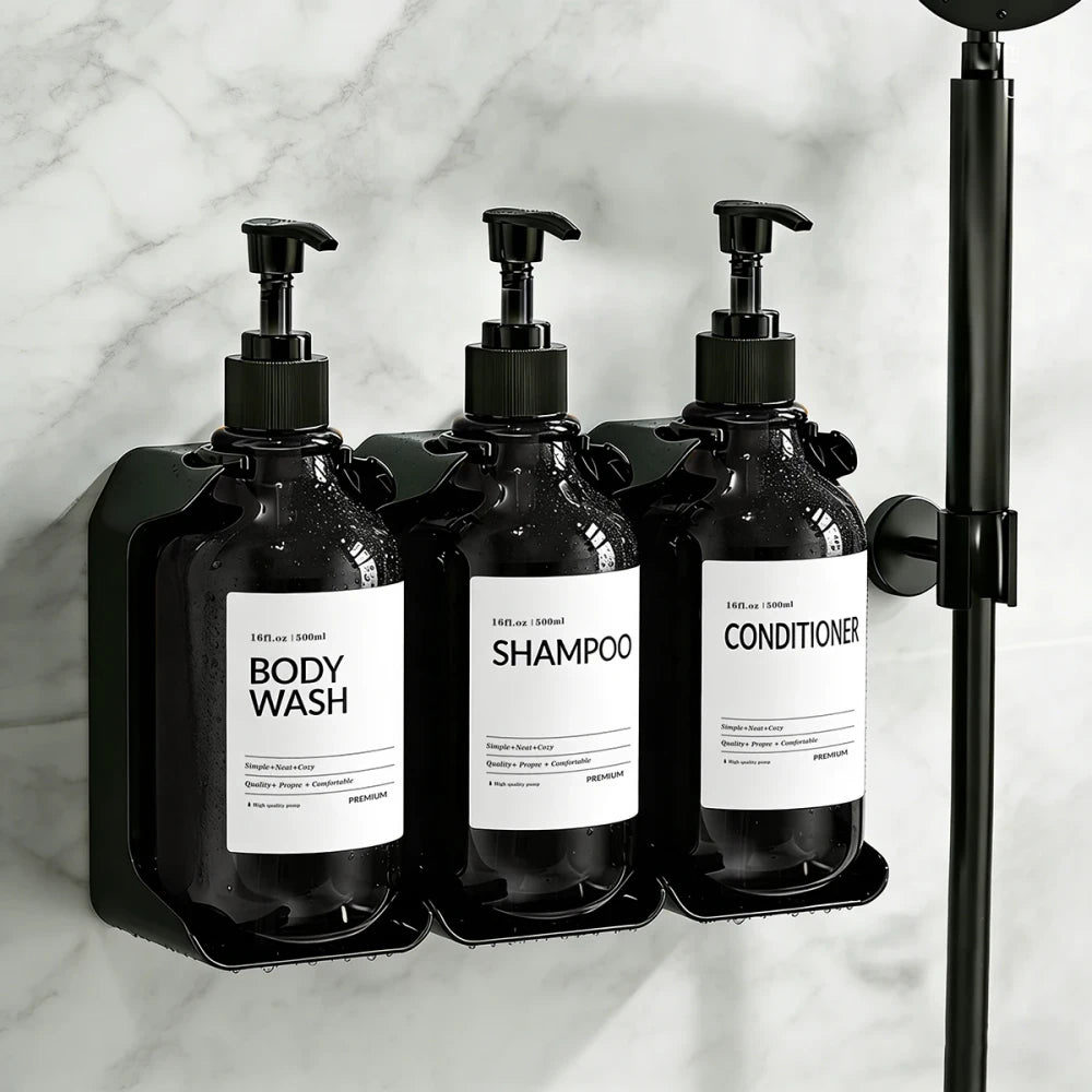 SIVELO No-Drill Shower Dispenser Set – 2 or 3 Bottles