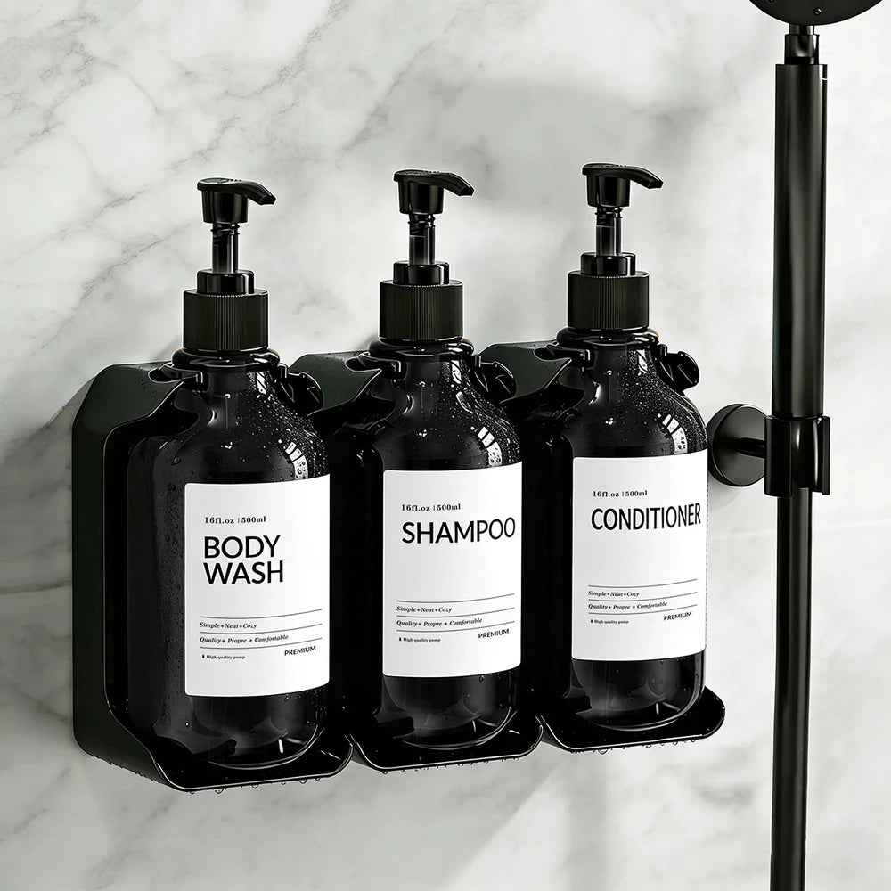 SIVELO No-Drill Shower Dispenser Set – 2 or 3 Bottles