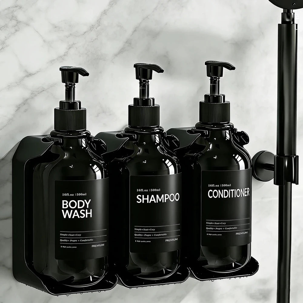 SIVELO No-Drill Shower Dispenser Set – 2 or 3 Bottles