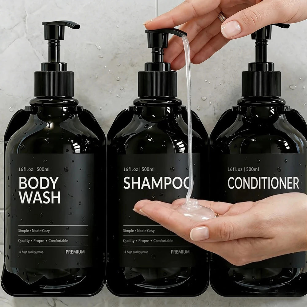 SIVELO No-Drill Shower Dispenser Set – 2 or 3 Bottles