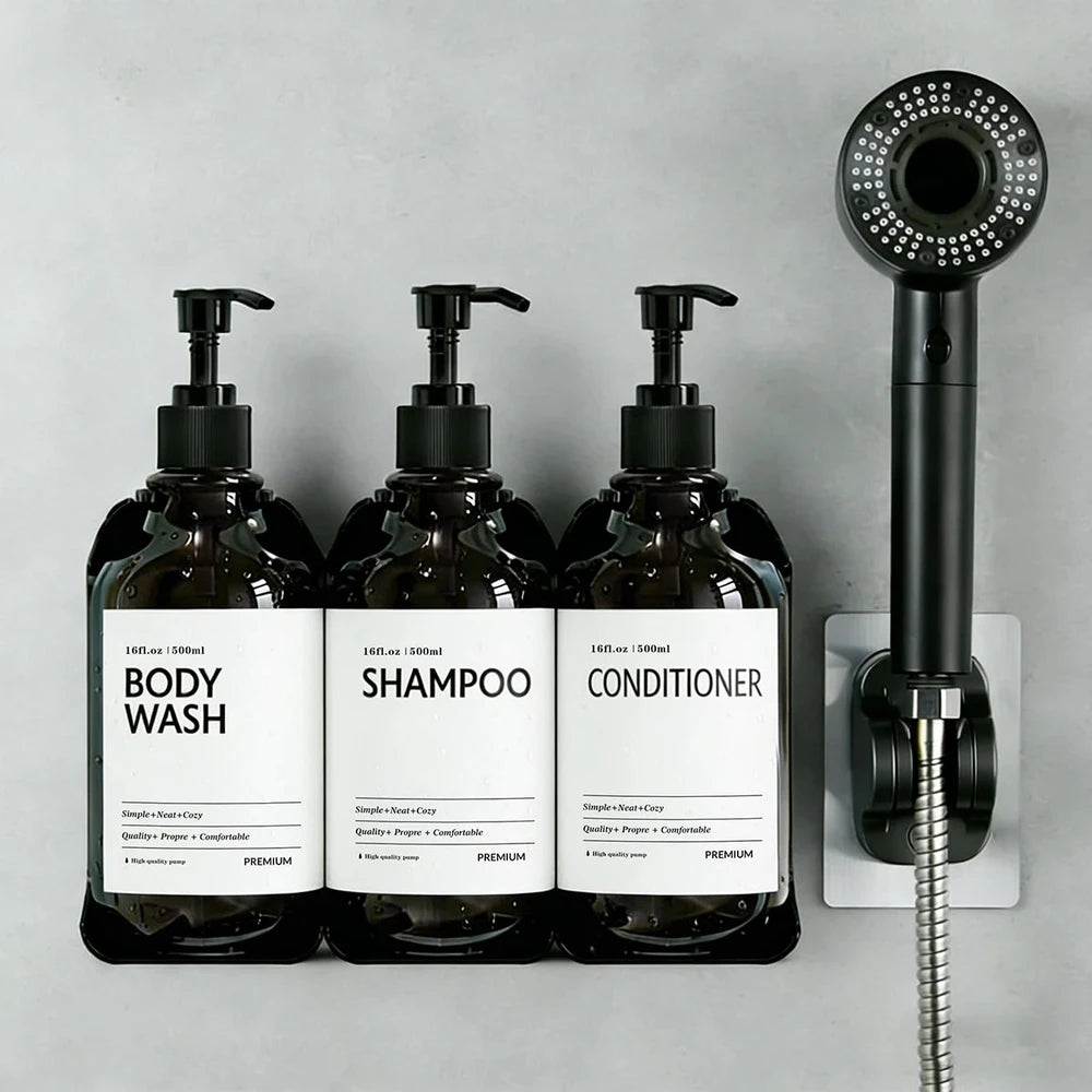 SIVELO No-Drill Shower Dispenser Set – 2 or 3 Bottles