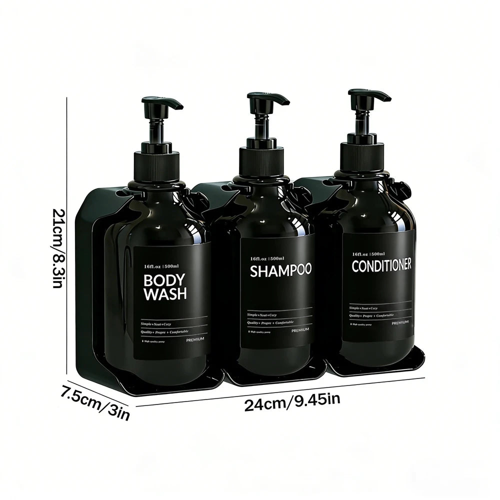 SIVELO No-Drill Shower Dispenser Set – 2 or 3 Bottles