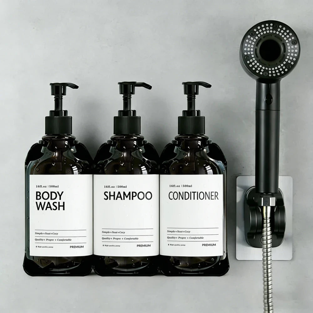 SIVELO No-Drill Shower Dispenser Set – 2 or 3 Bottles